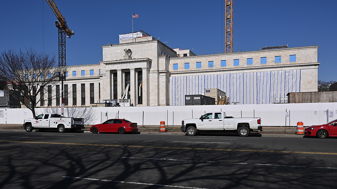 Construction at the Eccles Federal Reserve building, Washington, DC