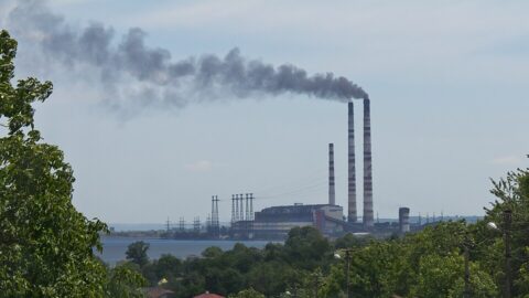 Burshtyn thermal power station in Ukraine