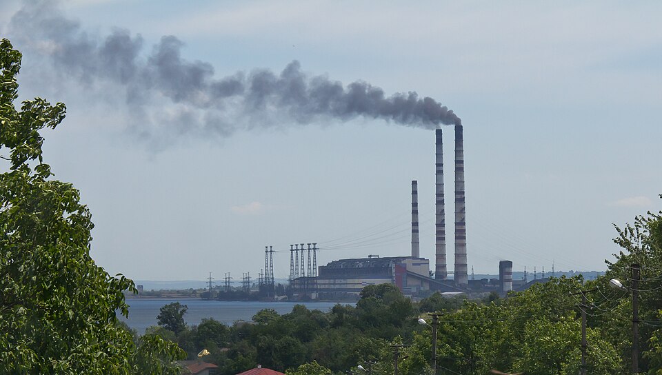 Burshtyn thermal power station in Ukraine